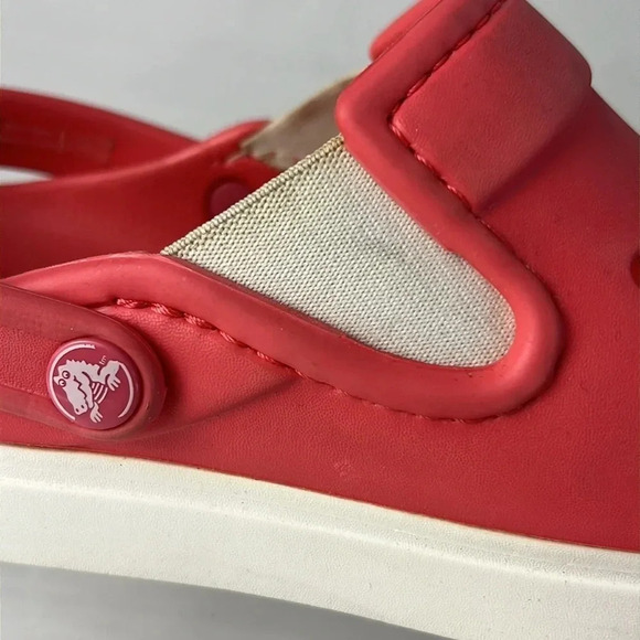 Crocs Unisex Citilane Slip-On Clogs Coral/White Size M9 W11 - Picture 11 of 15